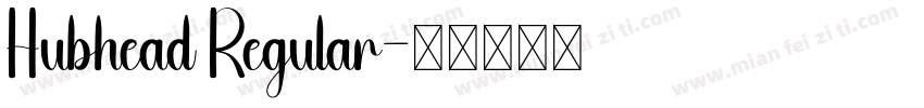 Hubhead Regular字体转换